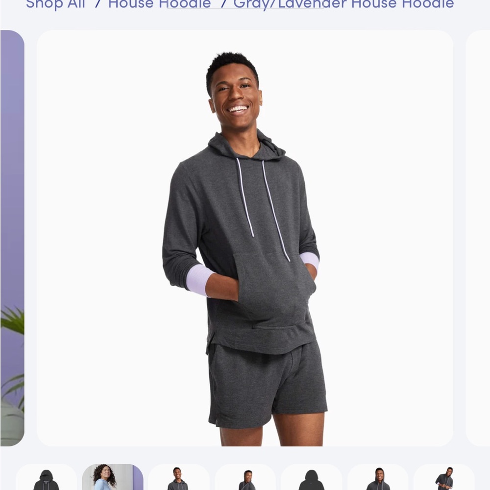 Gray/Lavender House Hoodie - Unisex